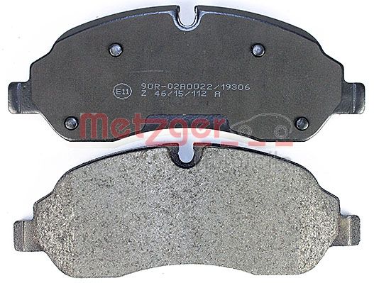 METZGER 1170814 Bremsbelagsatz, Scheibenbremse